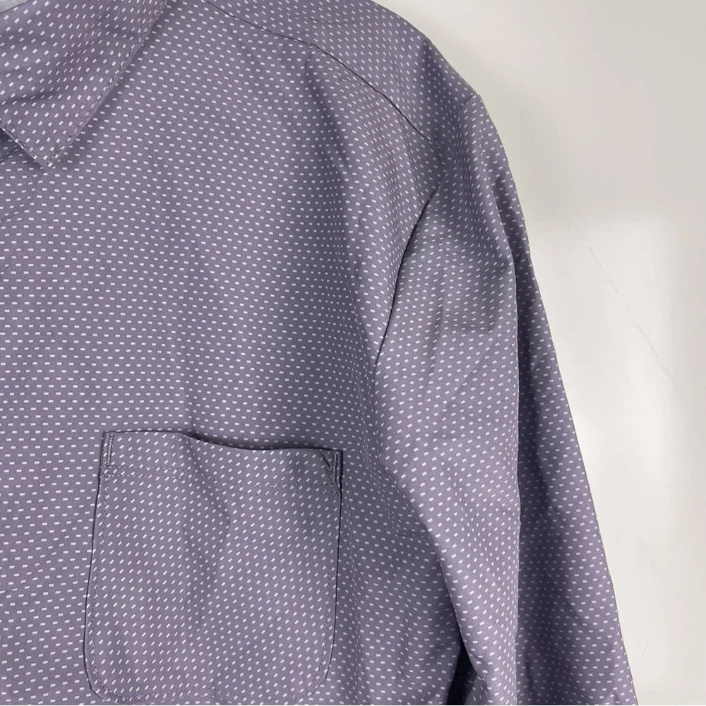 The North Face Stevie Long Sleeve Button Front Tunic Shirt Purple Size Medium - Picture 9 of 10